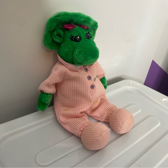Vintage Barney&Friends BABY BOP Bedtime Pajamas Sleeper Stuffed Animal Plush 90s - Picture 2 of 6